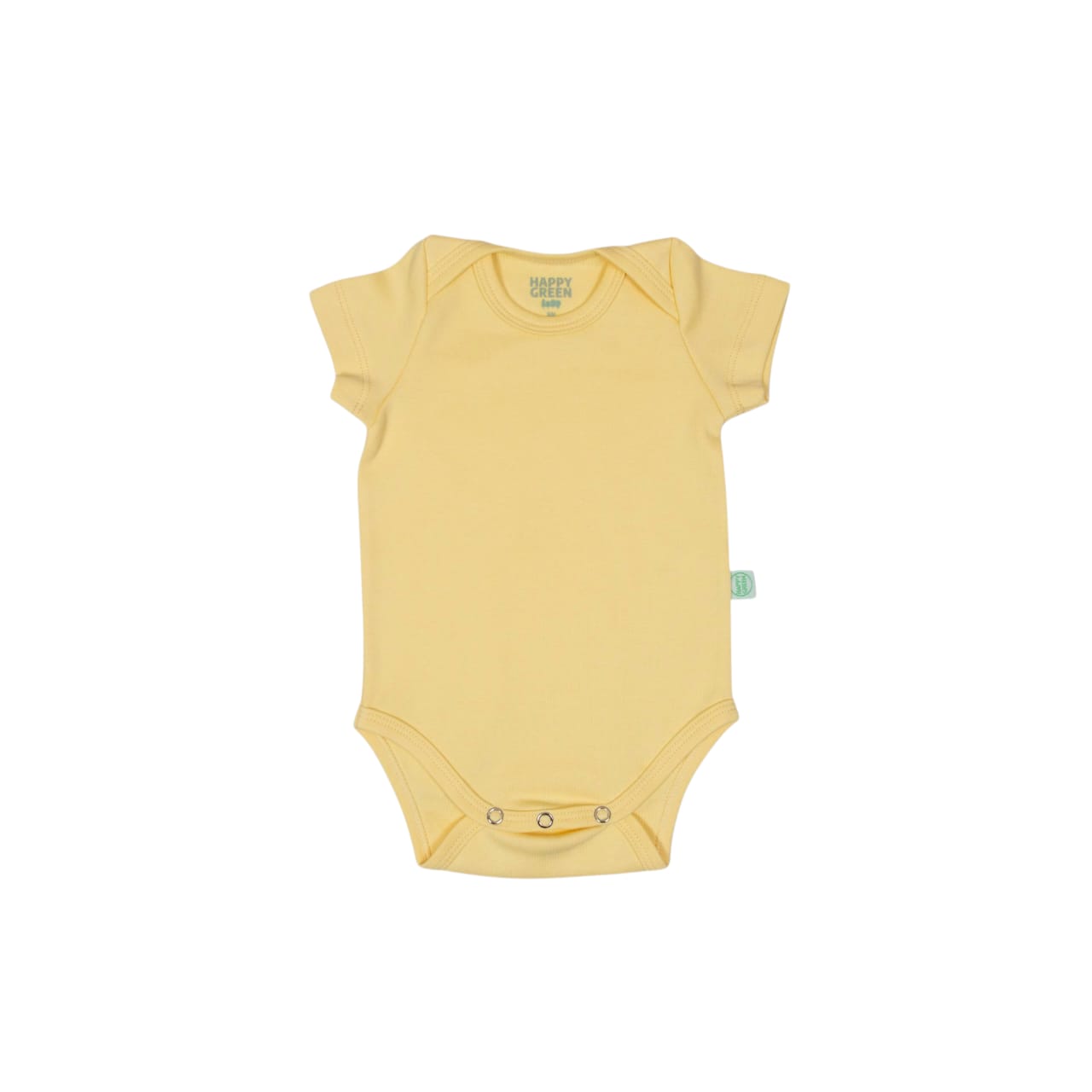 Body Manga Curta Amarelo