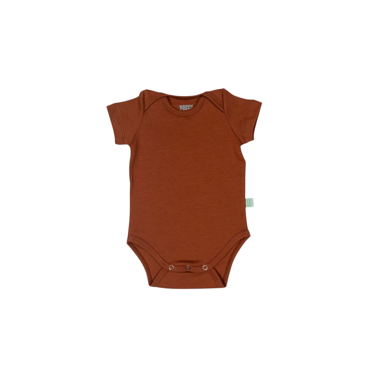 Body Manga Curta Marrom