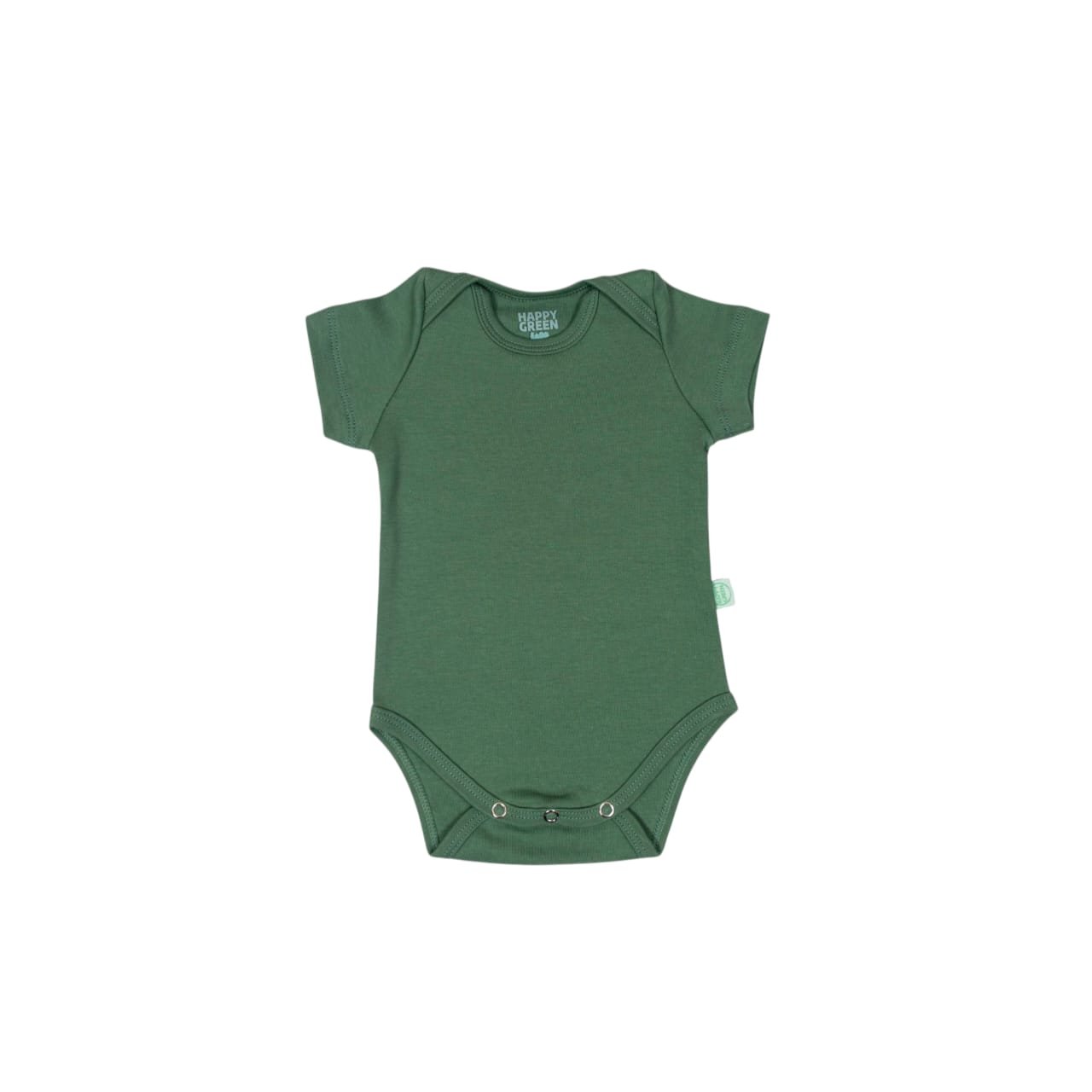 Body Manga Curta Verde Bandeira