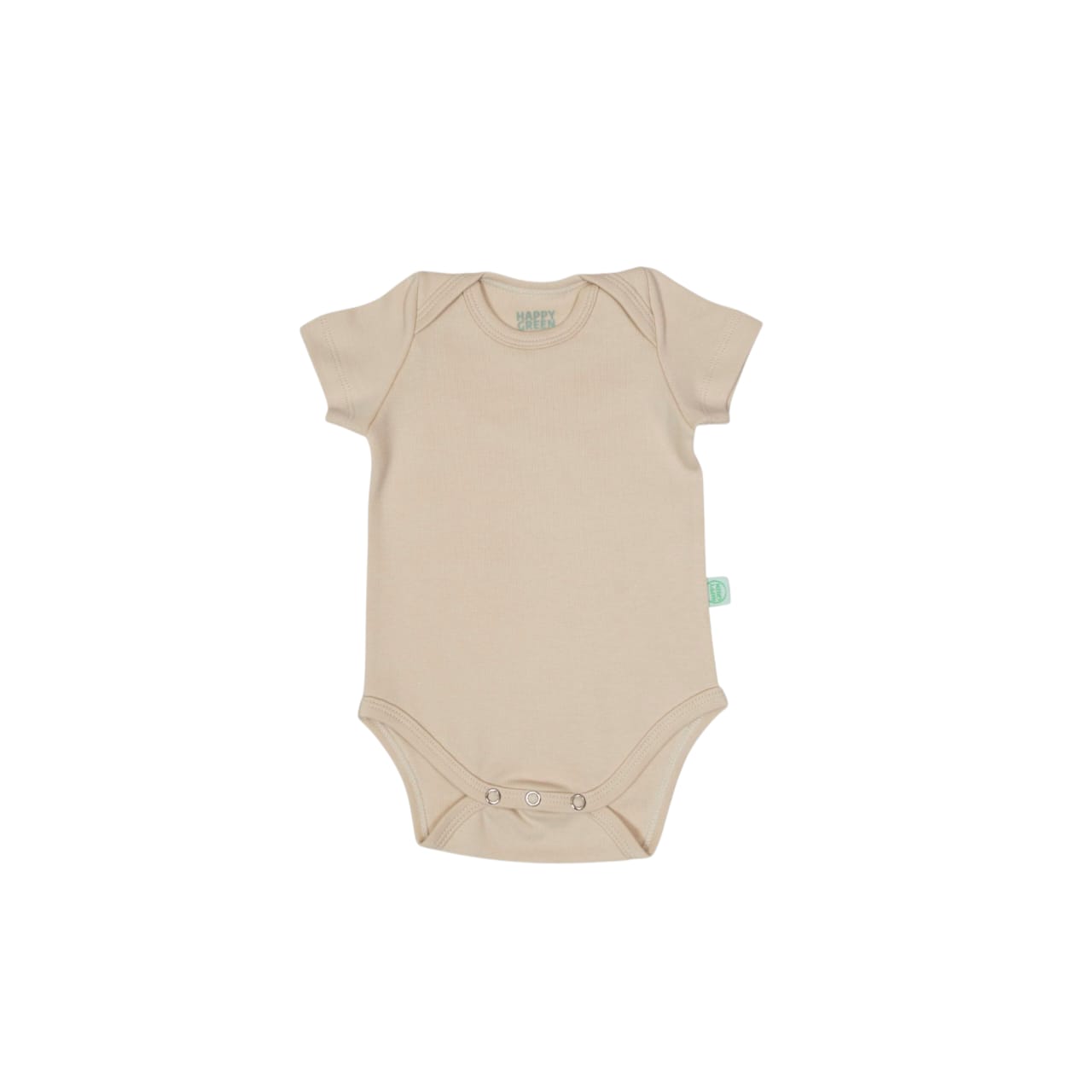 Body Manga Curta Bege