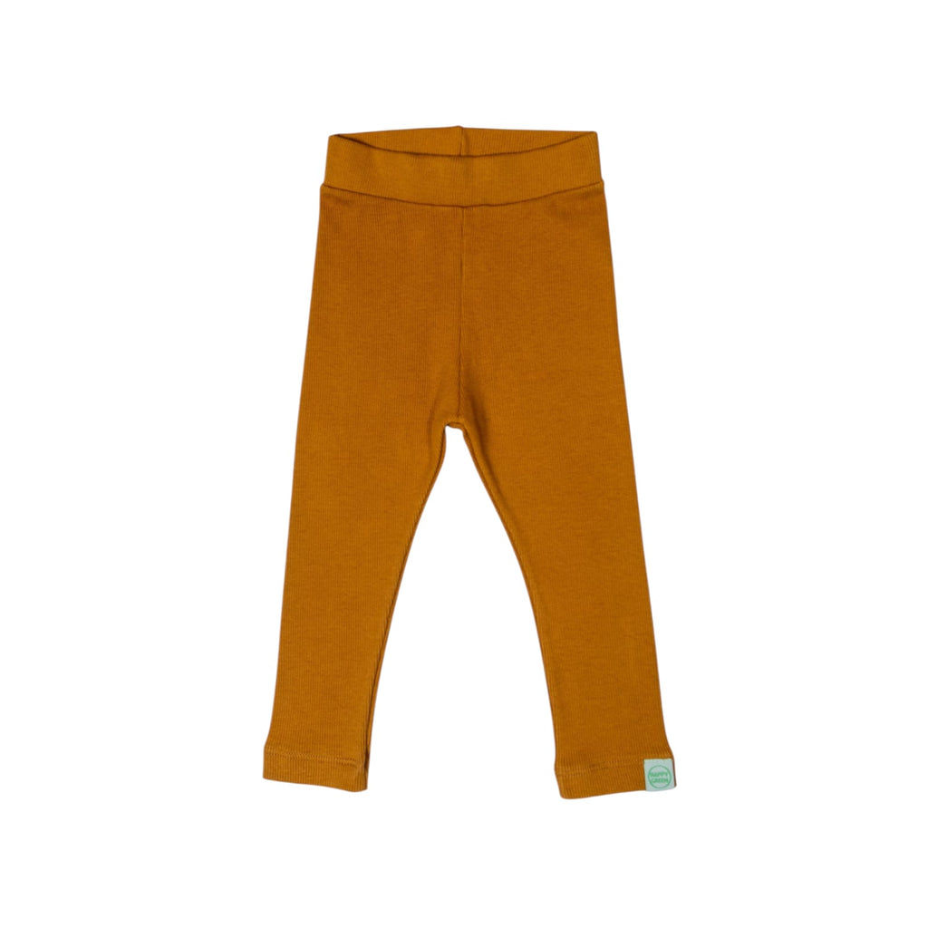 Calça Canelada Mostarda