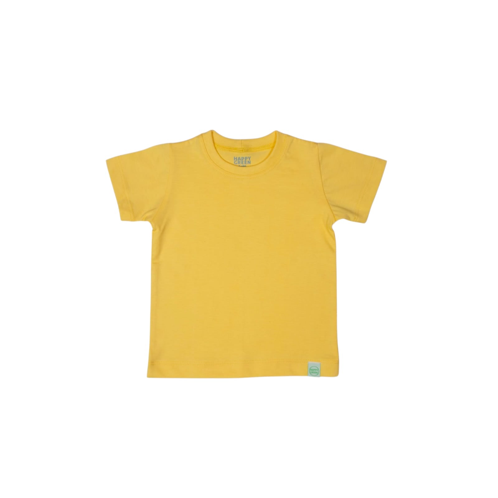 Camiseta Manga Curta Lisa Amarelo