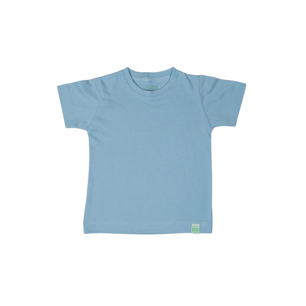 Camiseta Manga Curta Lisa Azul