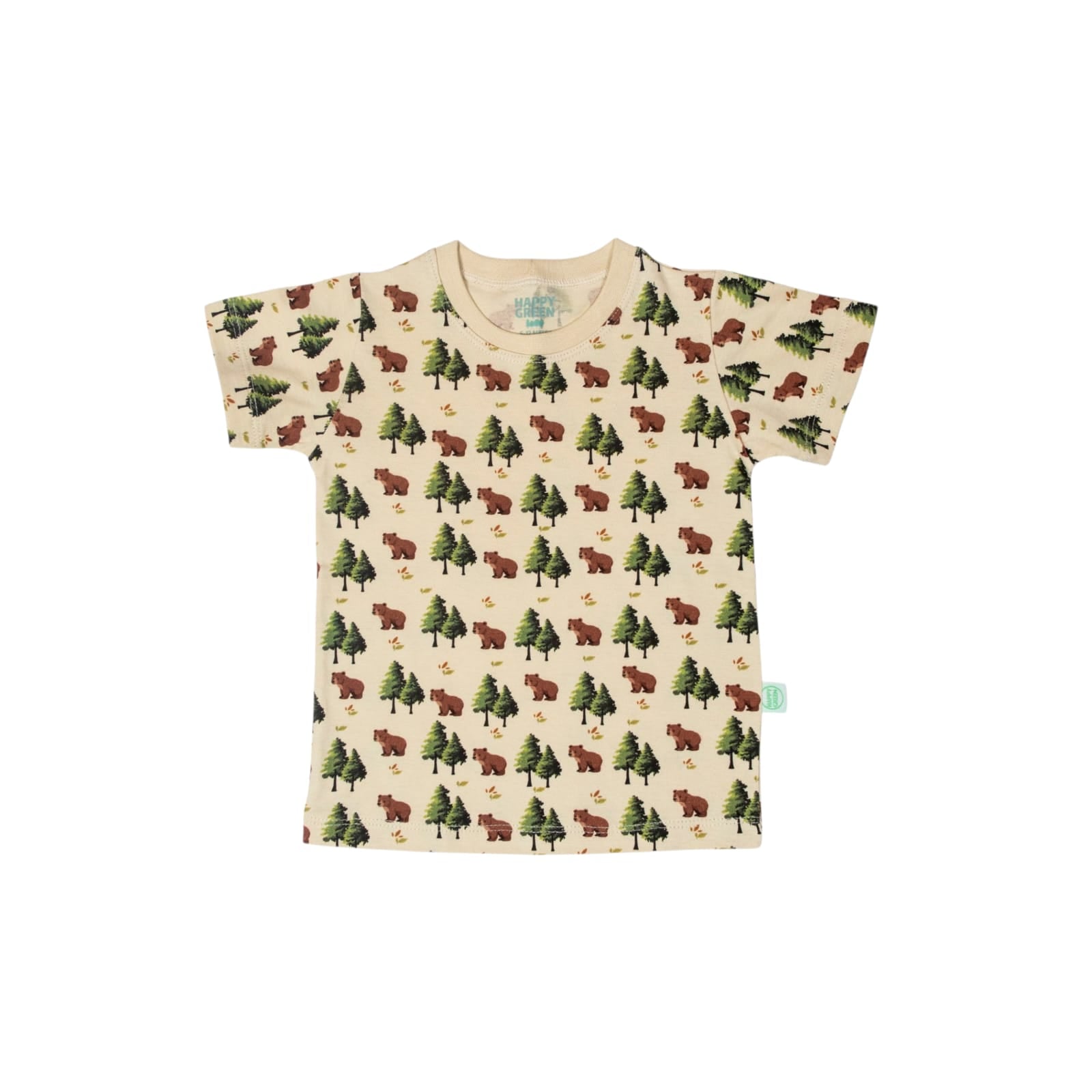 Camiseta Manga Curta Estampada Bear