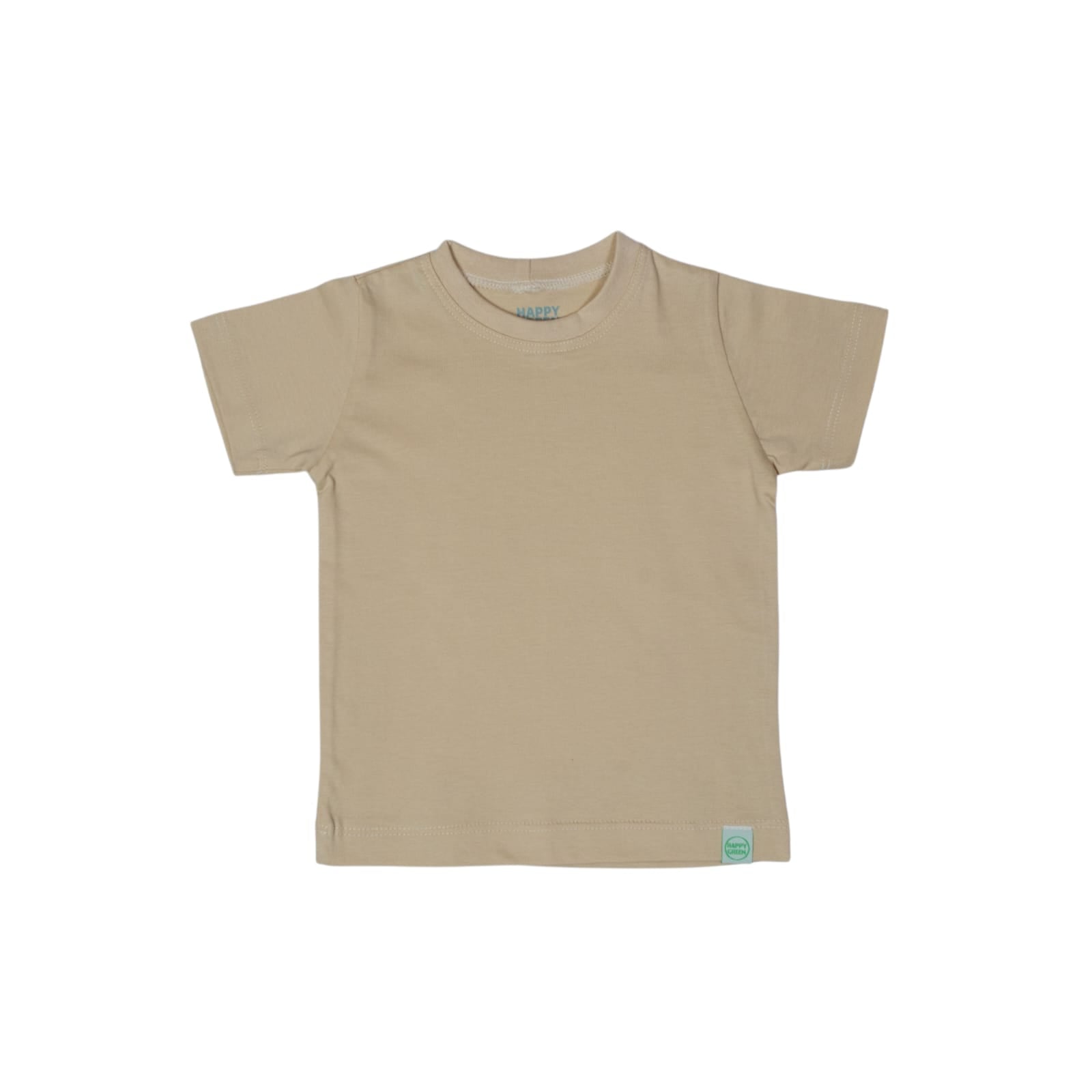 Camiseta Manga Curta Lisa Bege