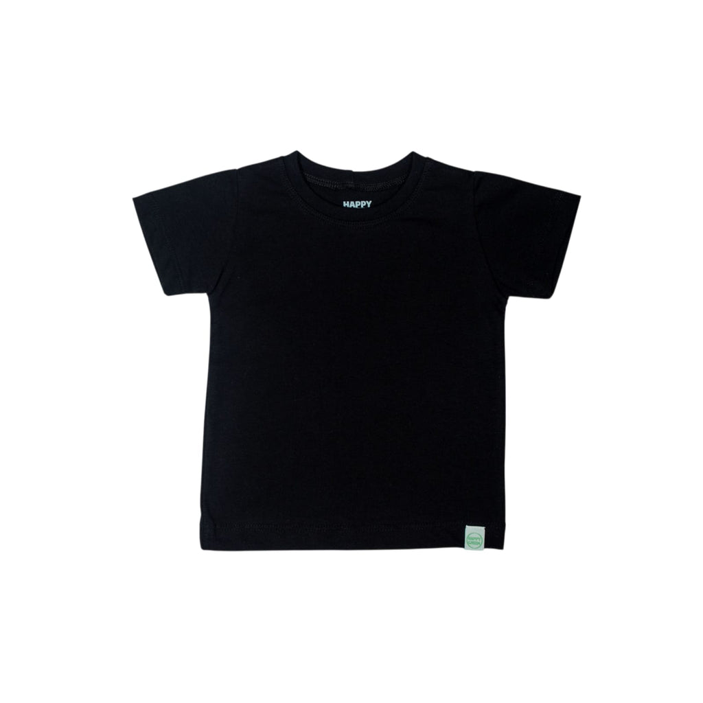 Camiseta Manga Curta Lisa Preto
