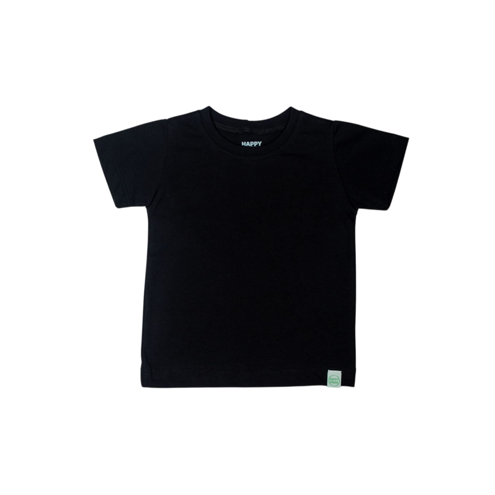 Camiseta Manga Curta Lisa Preto