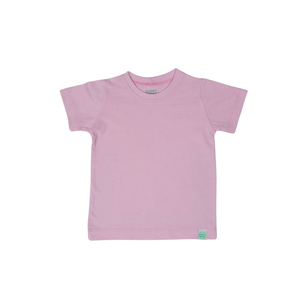 Camiseta Manga Curta Lisa Rosa