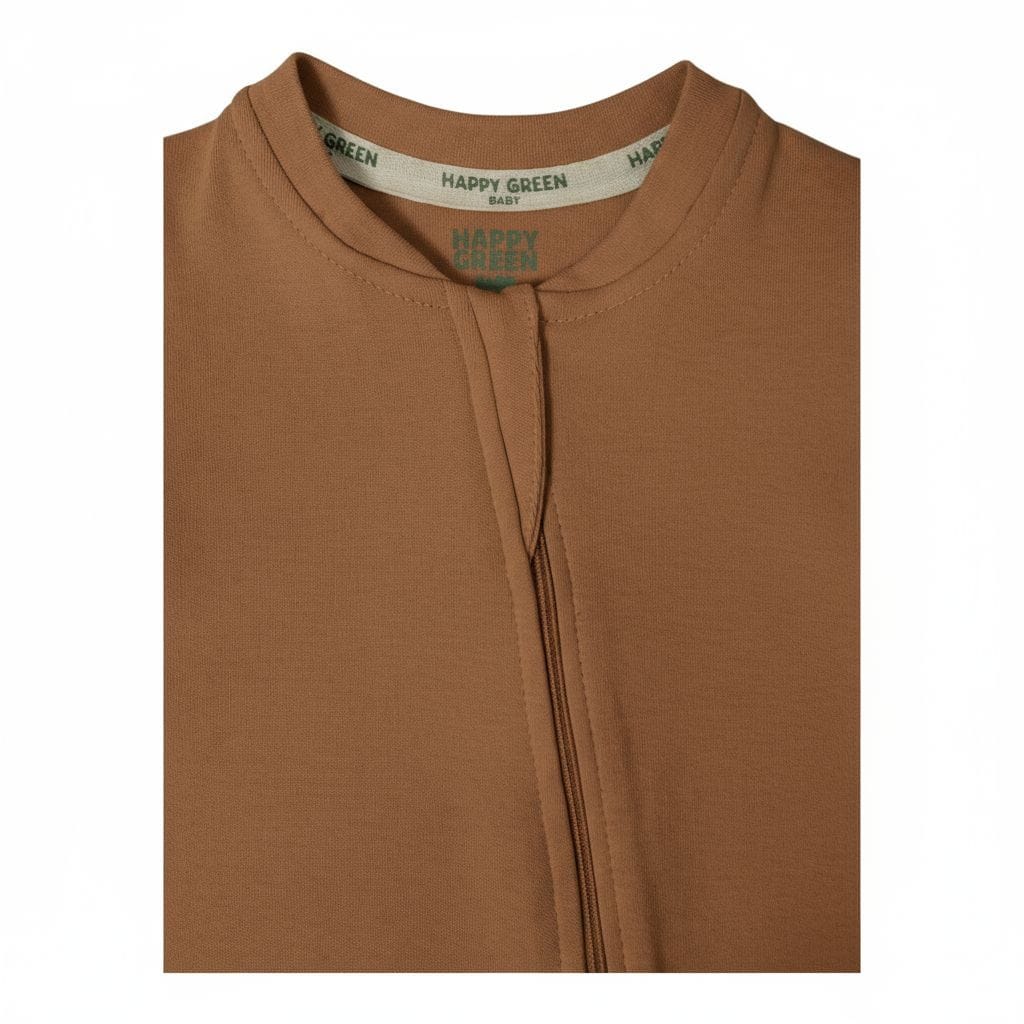 Macacão Ziper Marrom