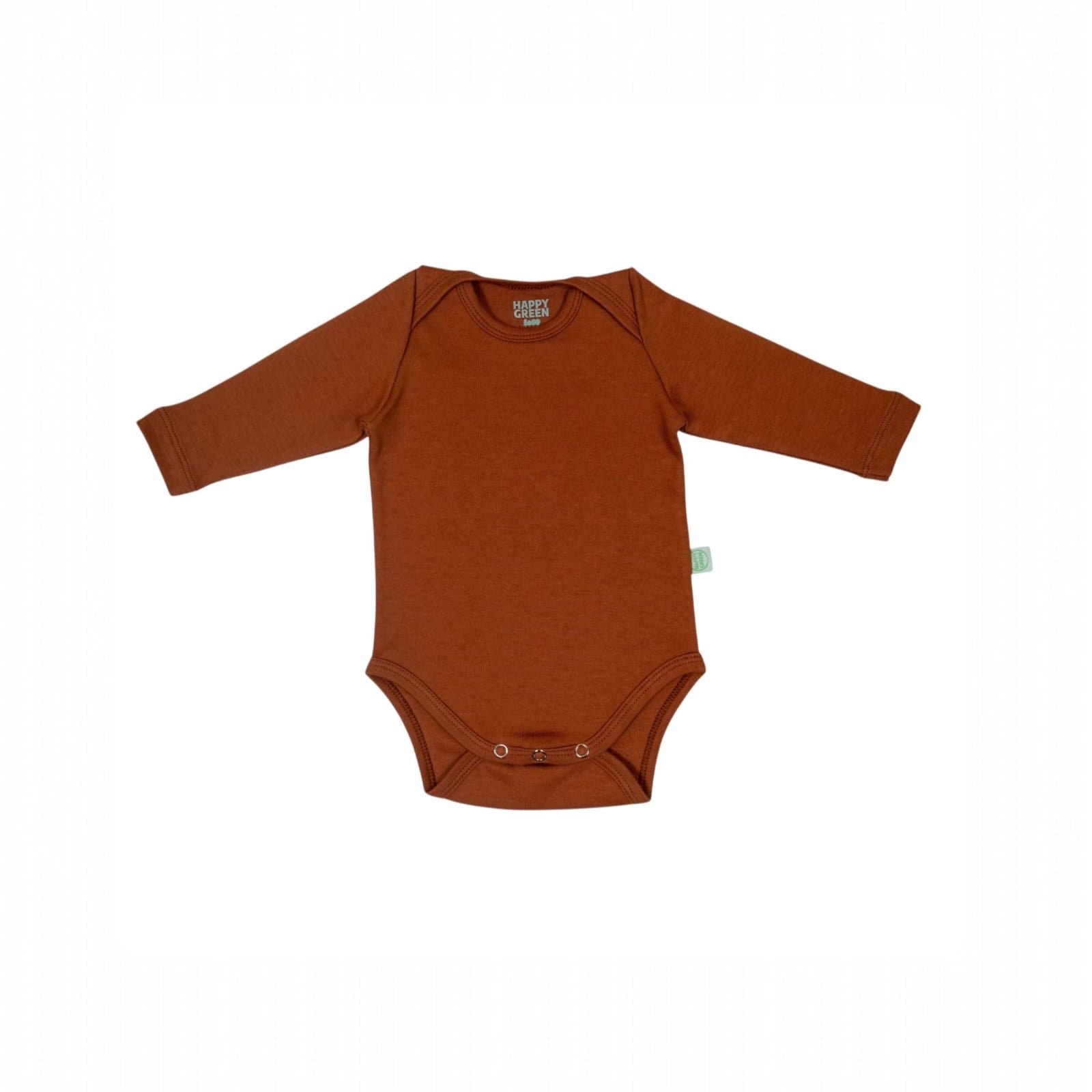 Body Manga Longa Marrom