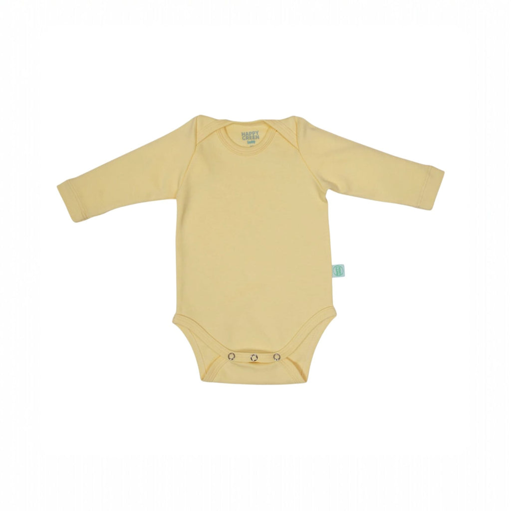 Body Manga Longa Amarelo