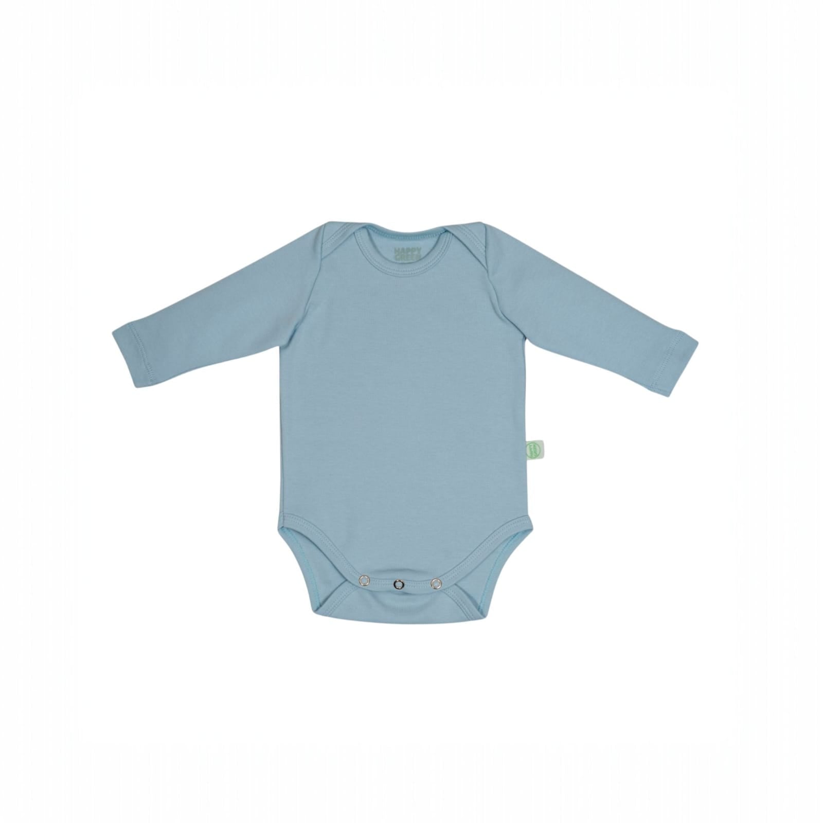 Body Manga Longa Azul