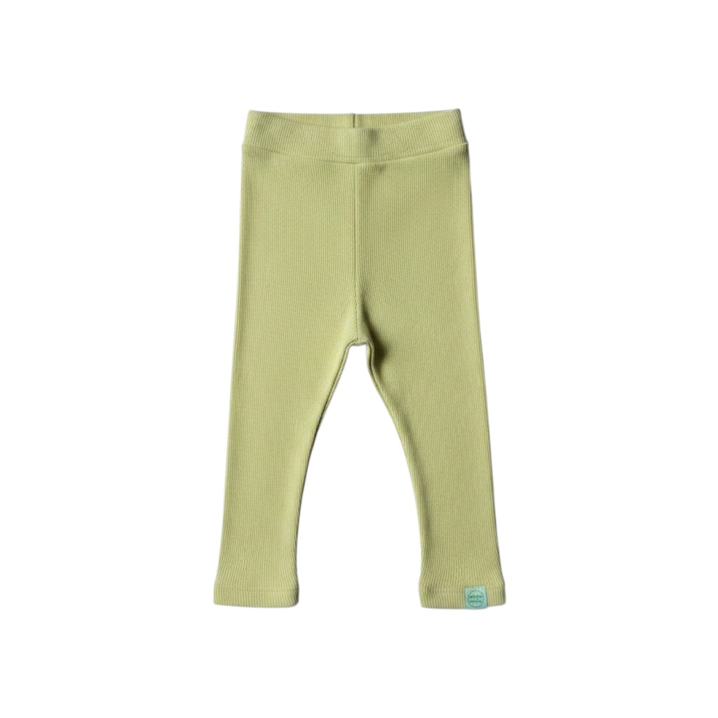 Calça Canelada Amarela