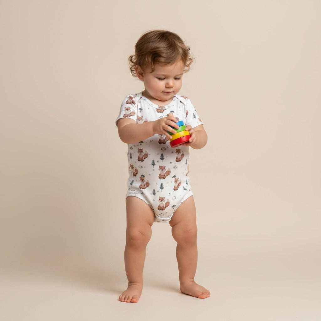 Body Manga Curta Raposa