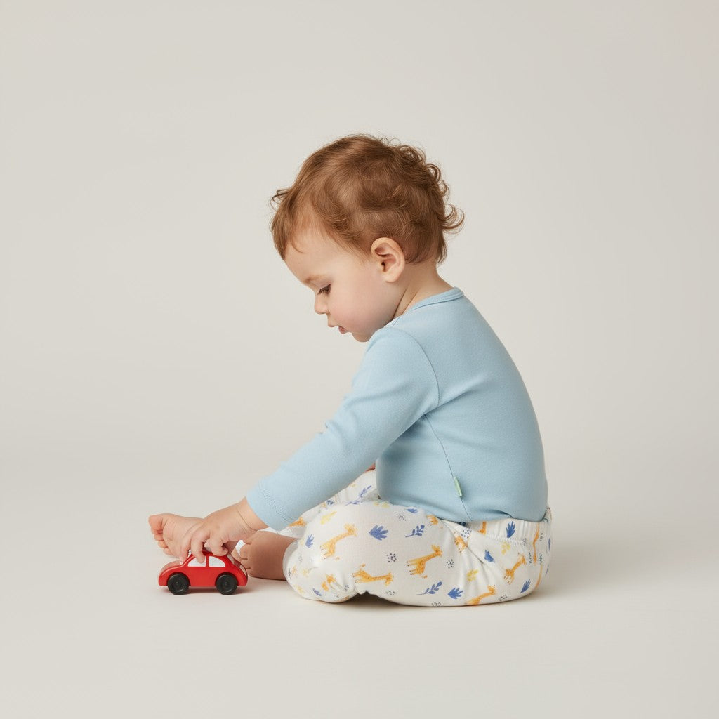 Body Manga Longa Azul