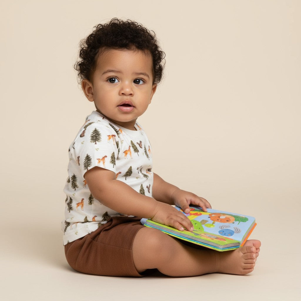 Camiseta Manga Curta Estampada Forest