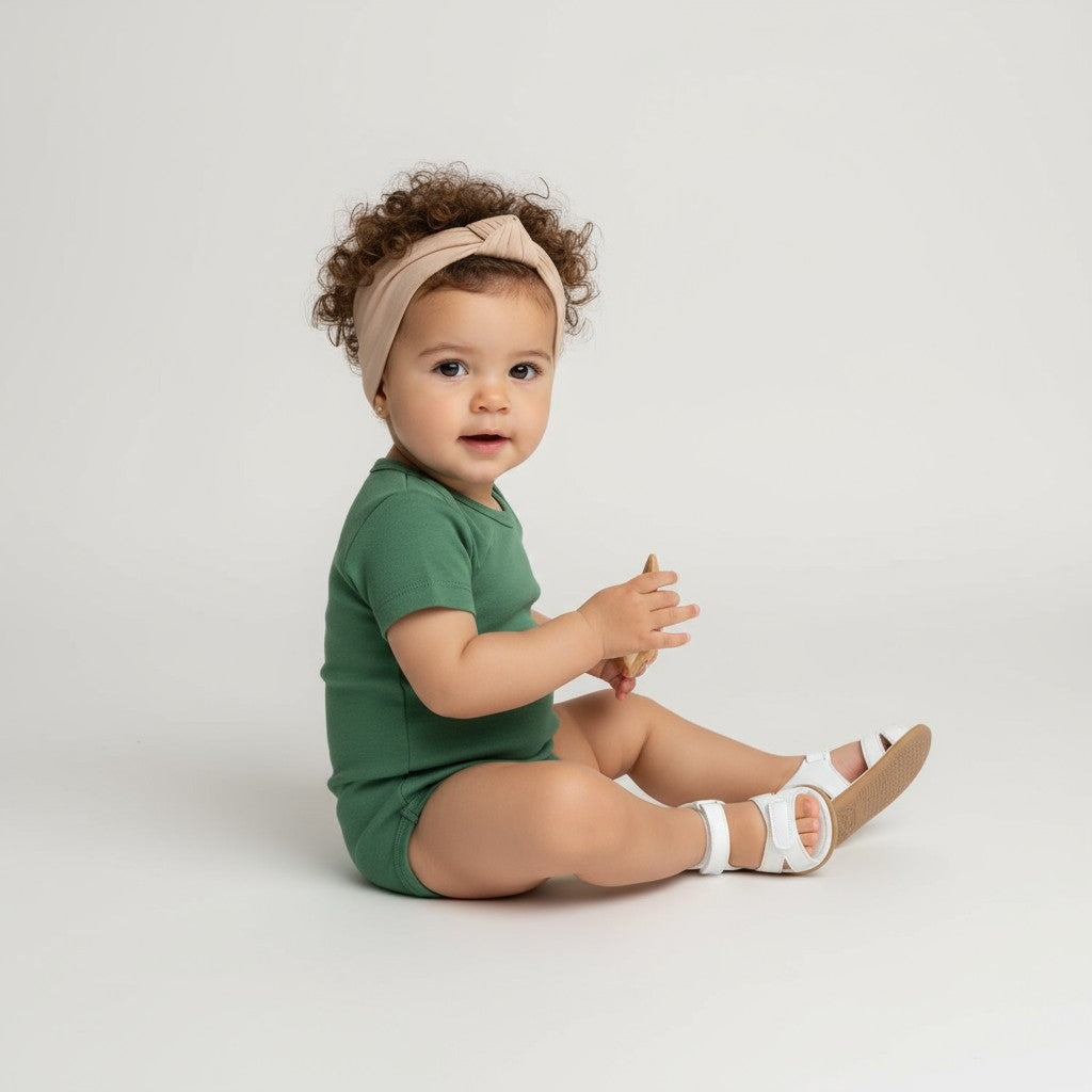 Body Manga Curta Verde Bandeira