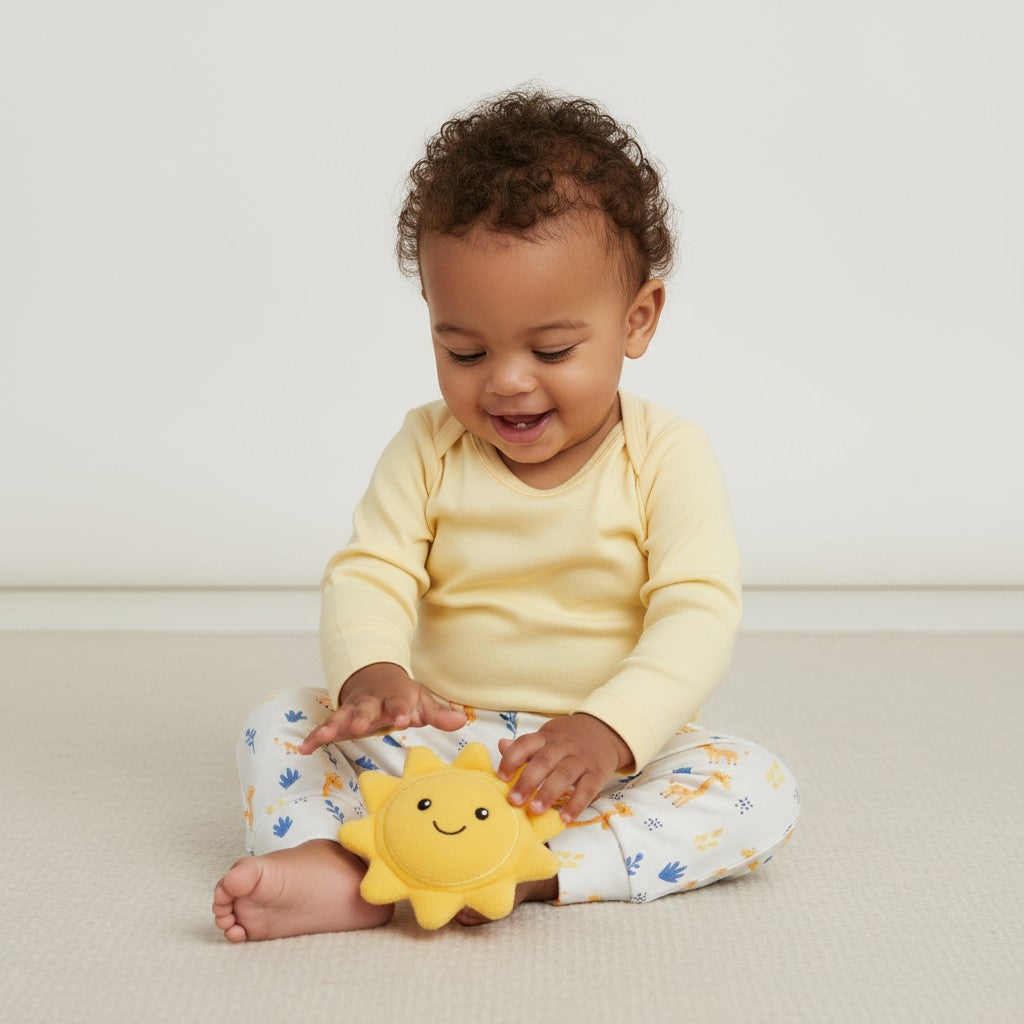 Body Manga Longa Amarelo