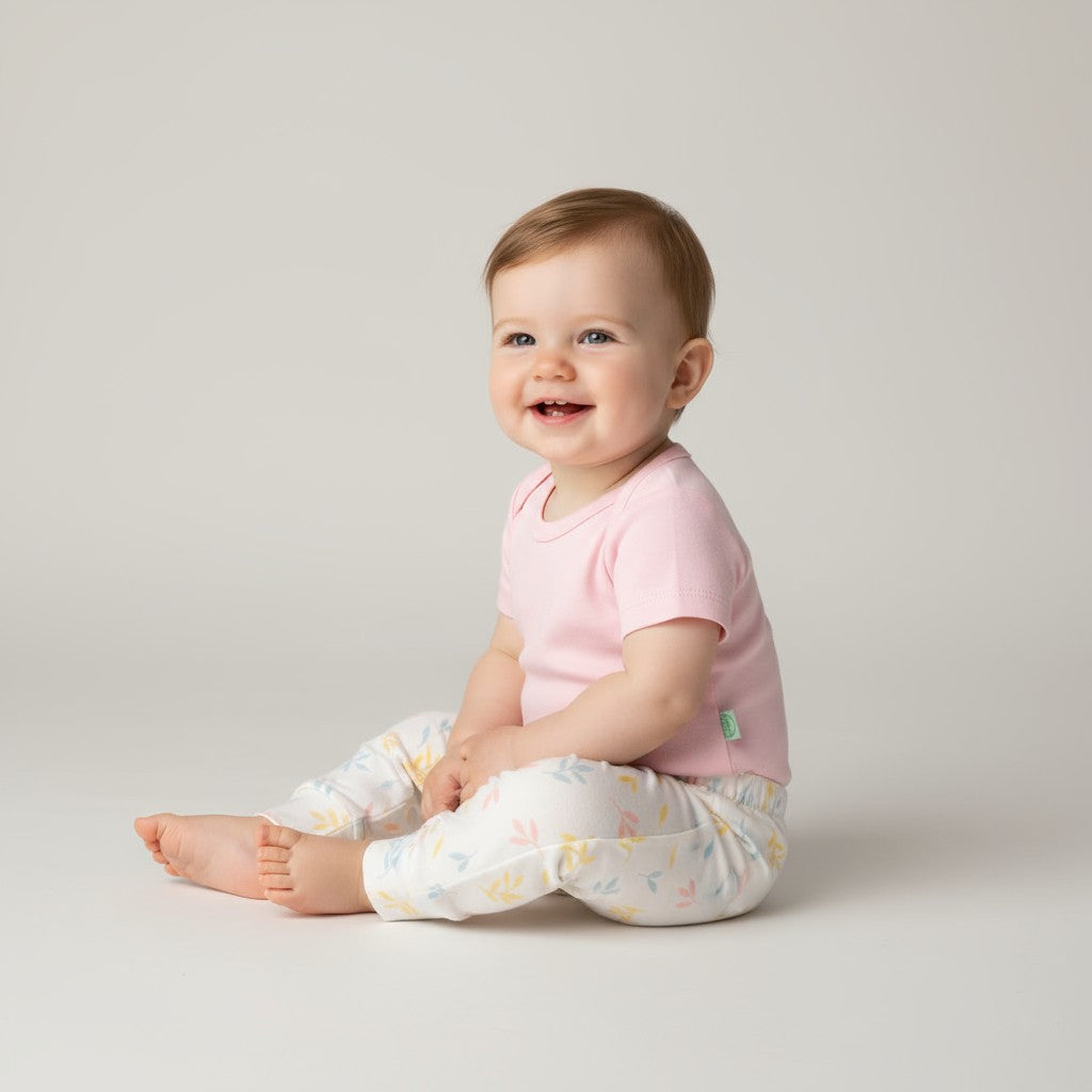 Body Manga Curta Rosa