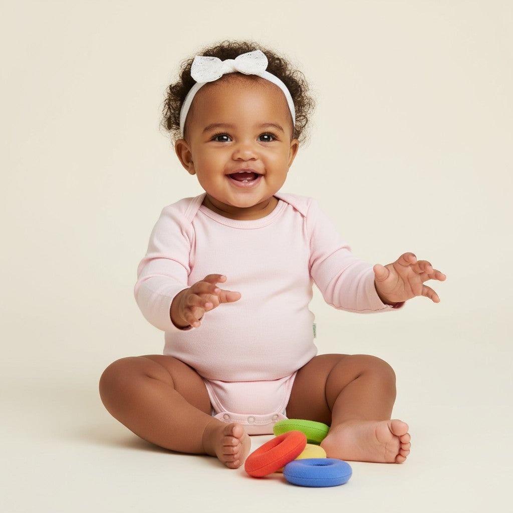 Body Manga Longa Rosa