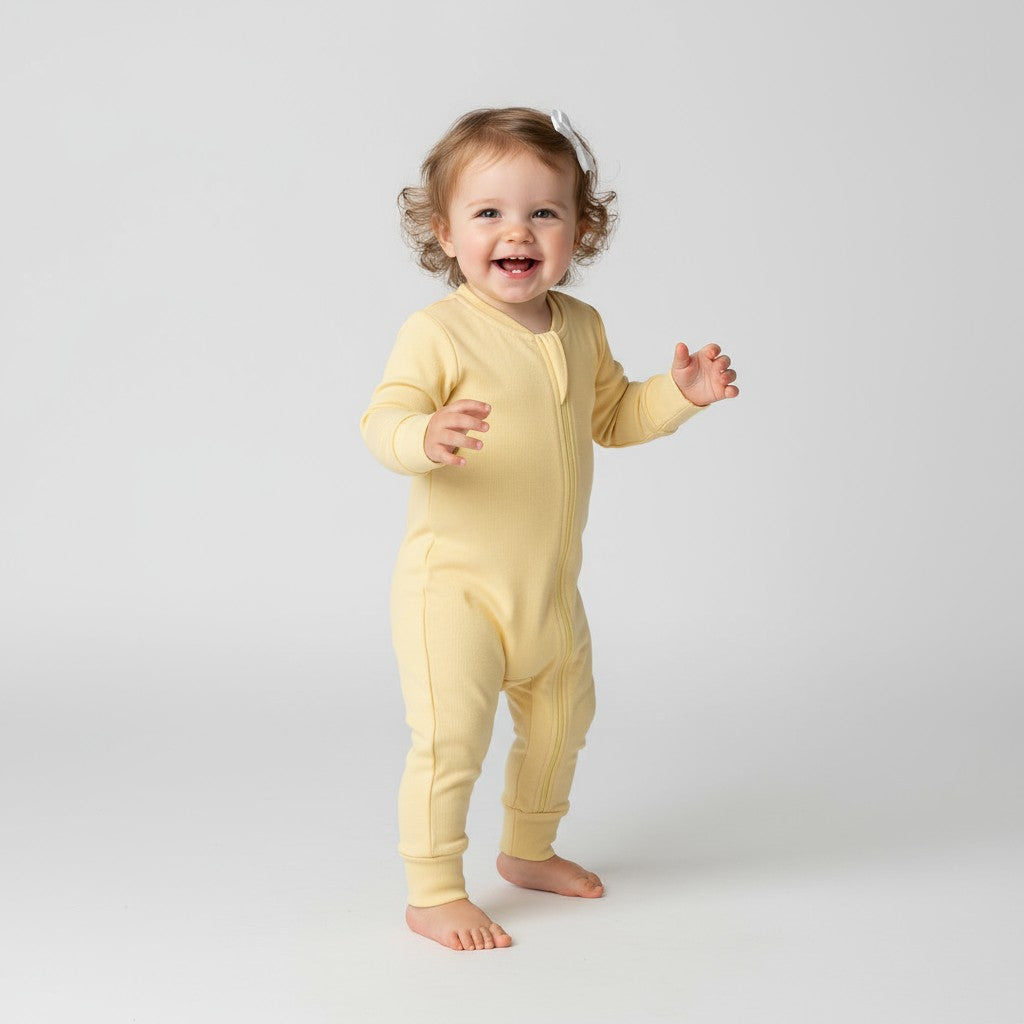 Macacão Ziper Amarelo