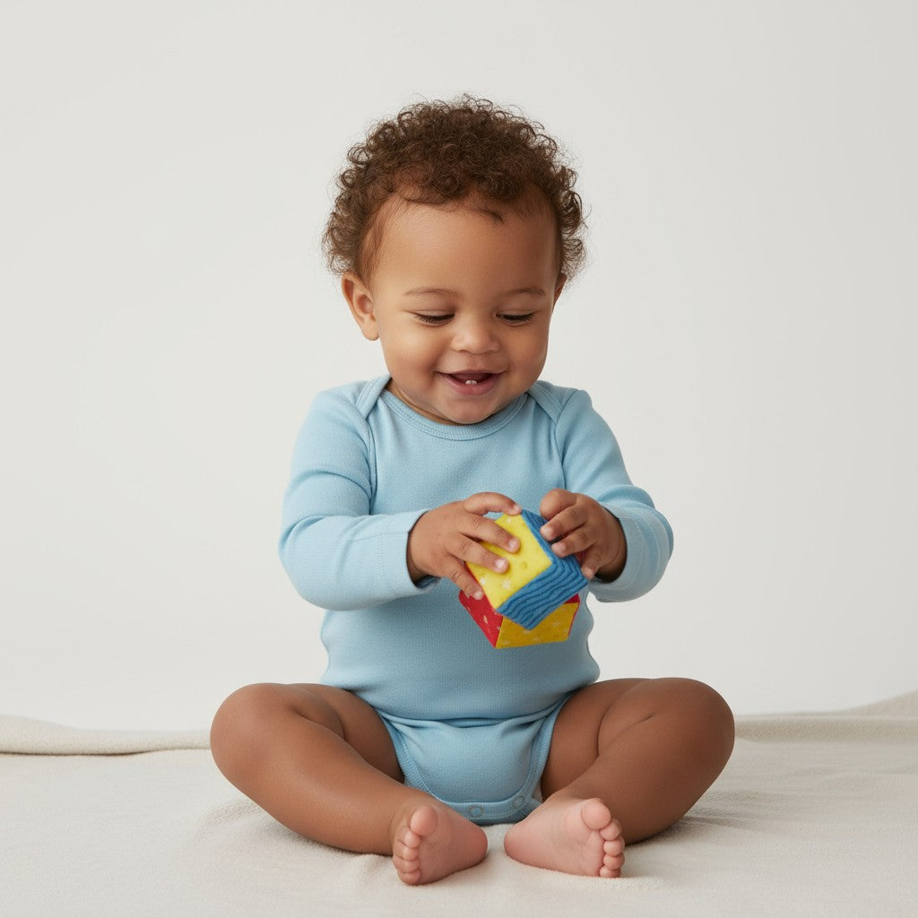 Body Manga Longa Azul