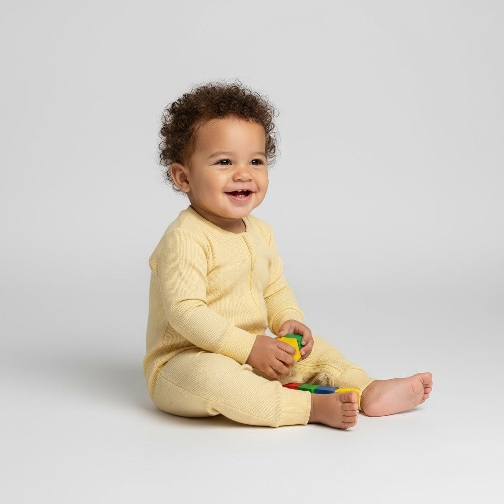 Macacão Ziper Amarelo