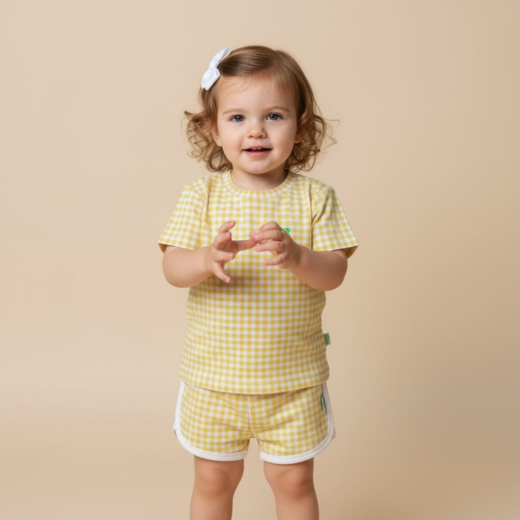 Conjunto Xadrez Amarelo