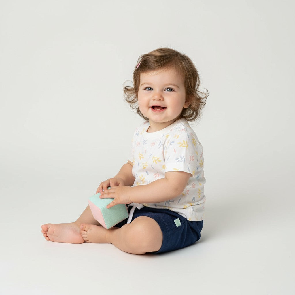 Camiseta Manga Curta Estampada Colorful