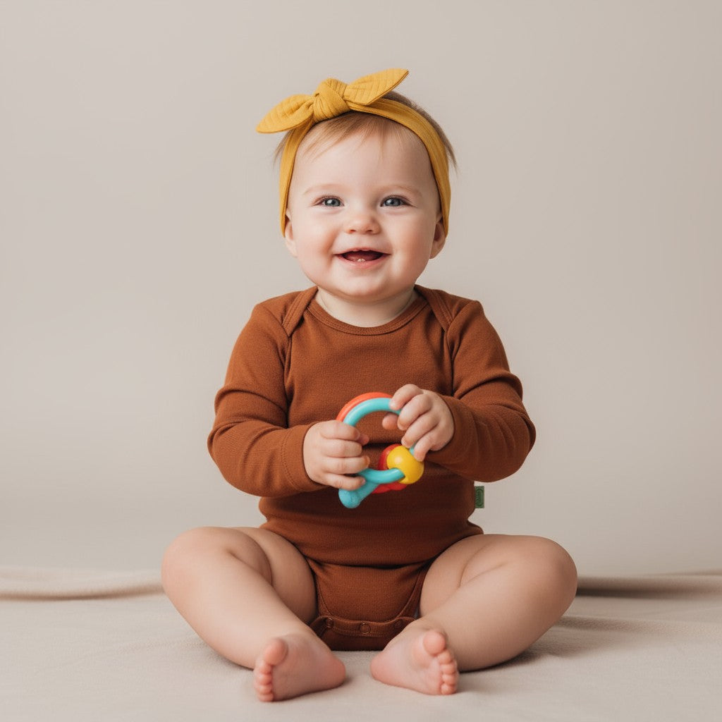 Body Manga Longa Marrom