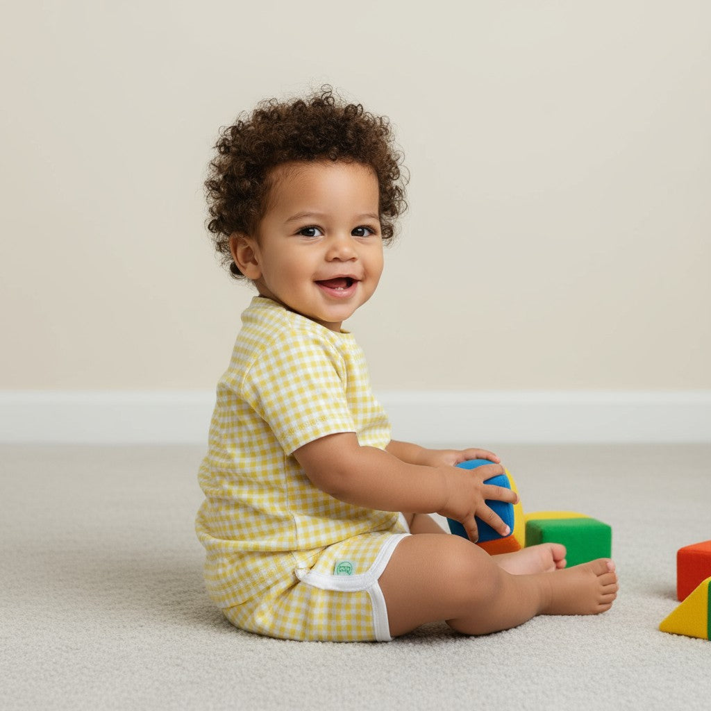 Conjunto Xadrez Amarelo