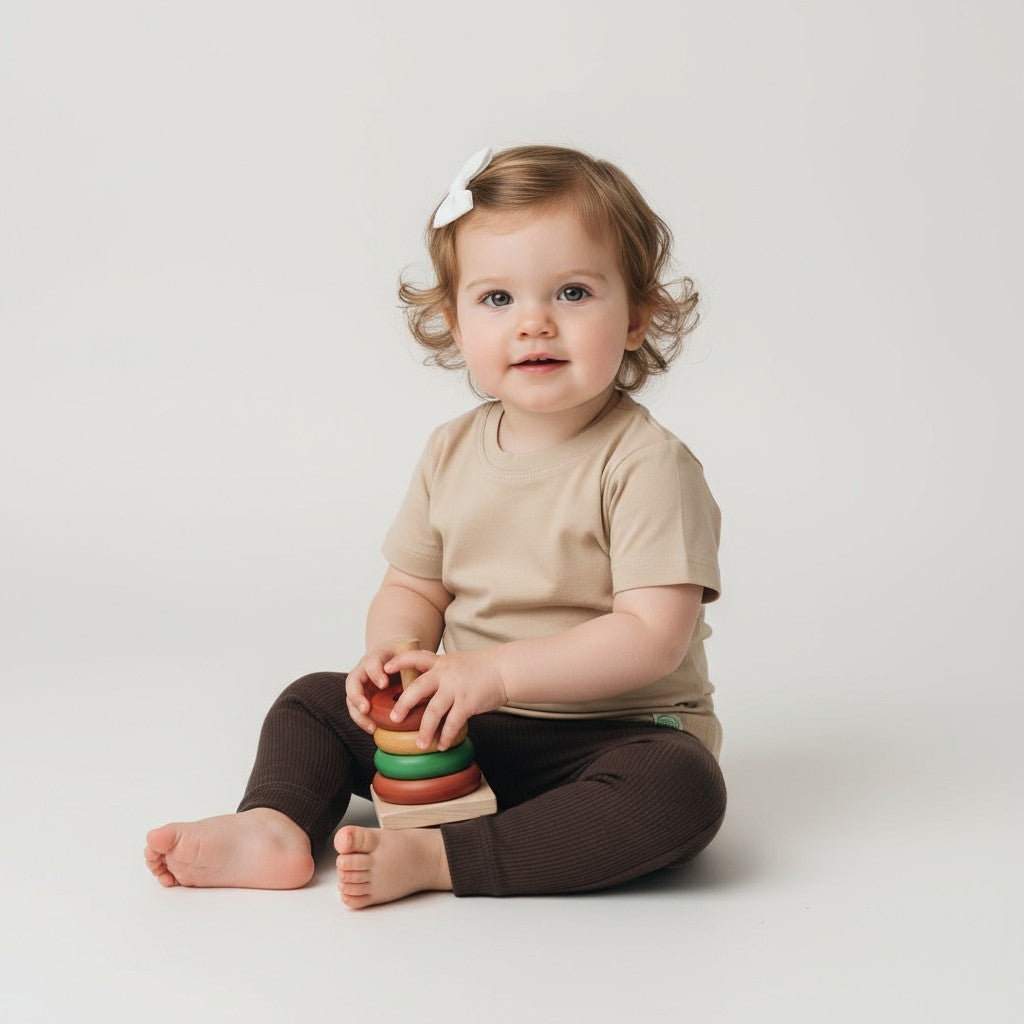 Calça Canelada Marrom Cacau