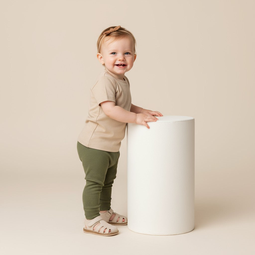 Calça Canelada Verde Oliva