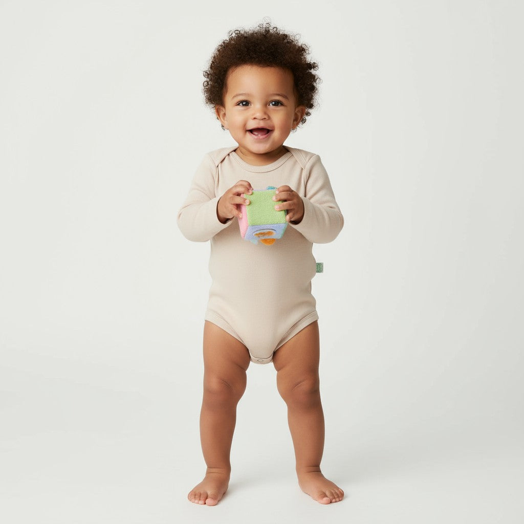 Body Manga Longa Bege