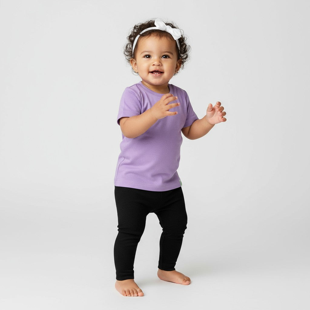 Calça Canelada Preta