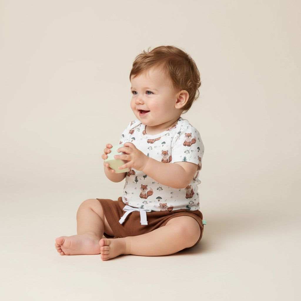 Body Manga Curta Raposa