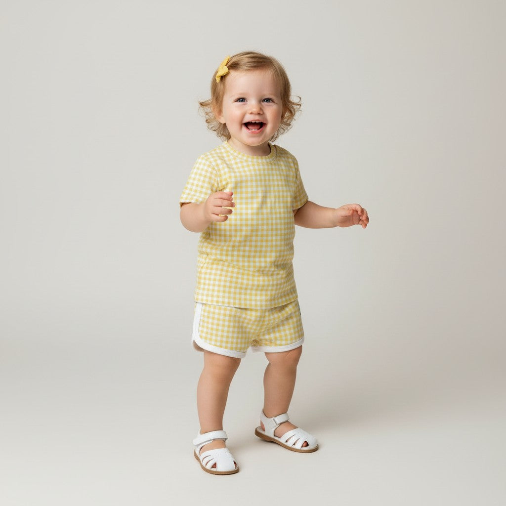 Conjunto Xadrez Amarelo