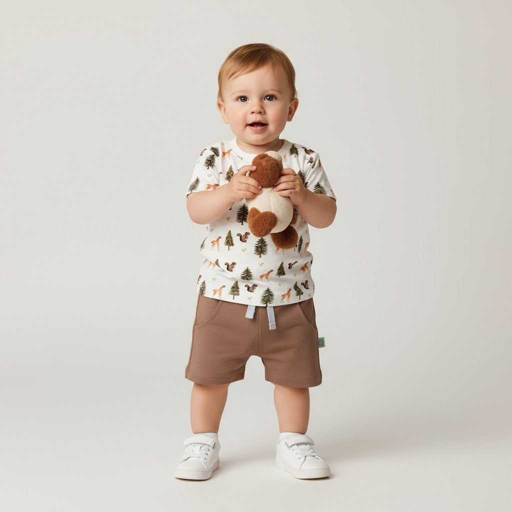 Camiseta Manga Curta Estampada Forest