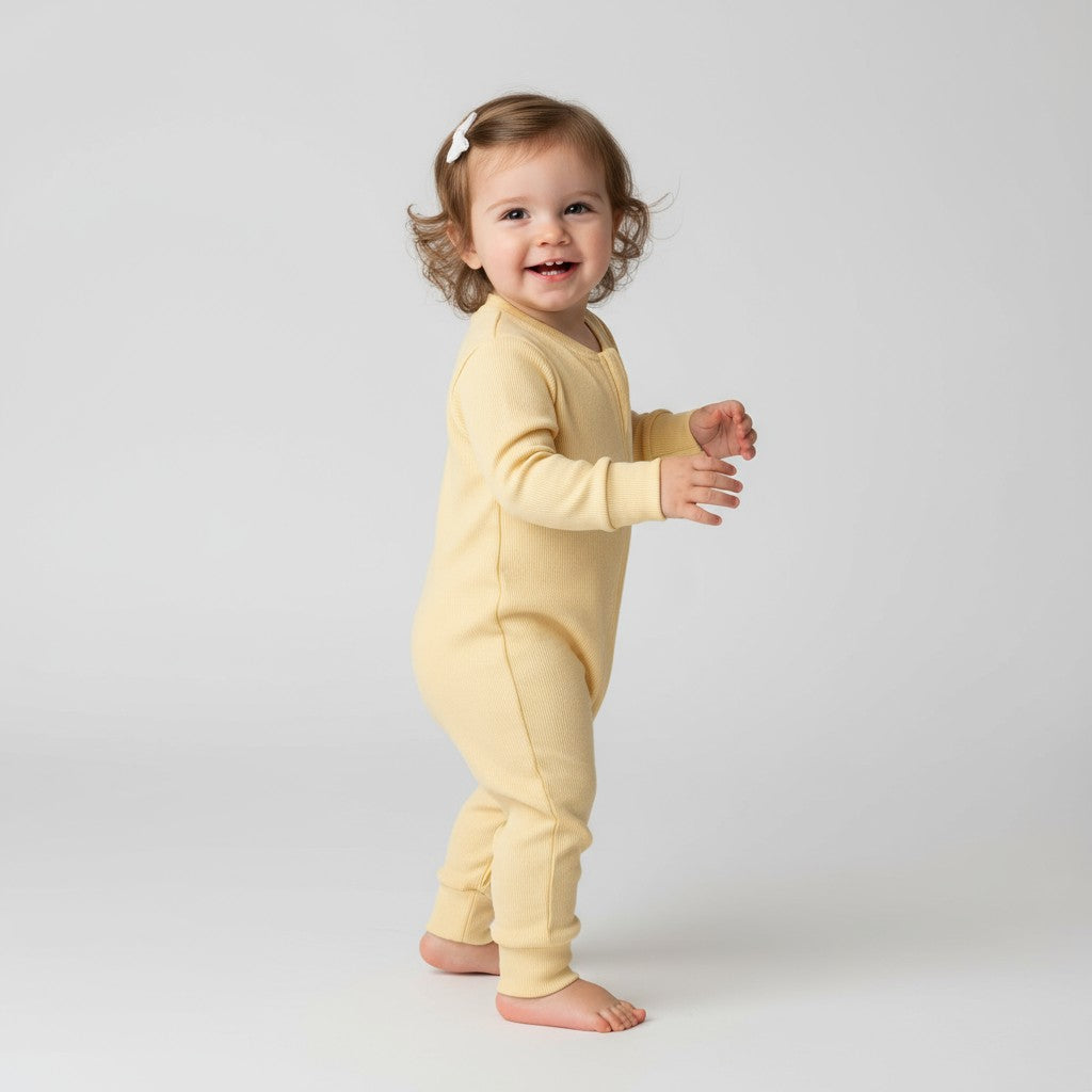 Macacão Ziper Amarelo