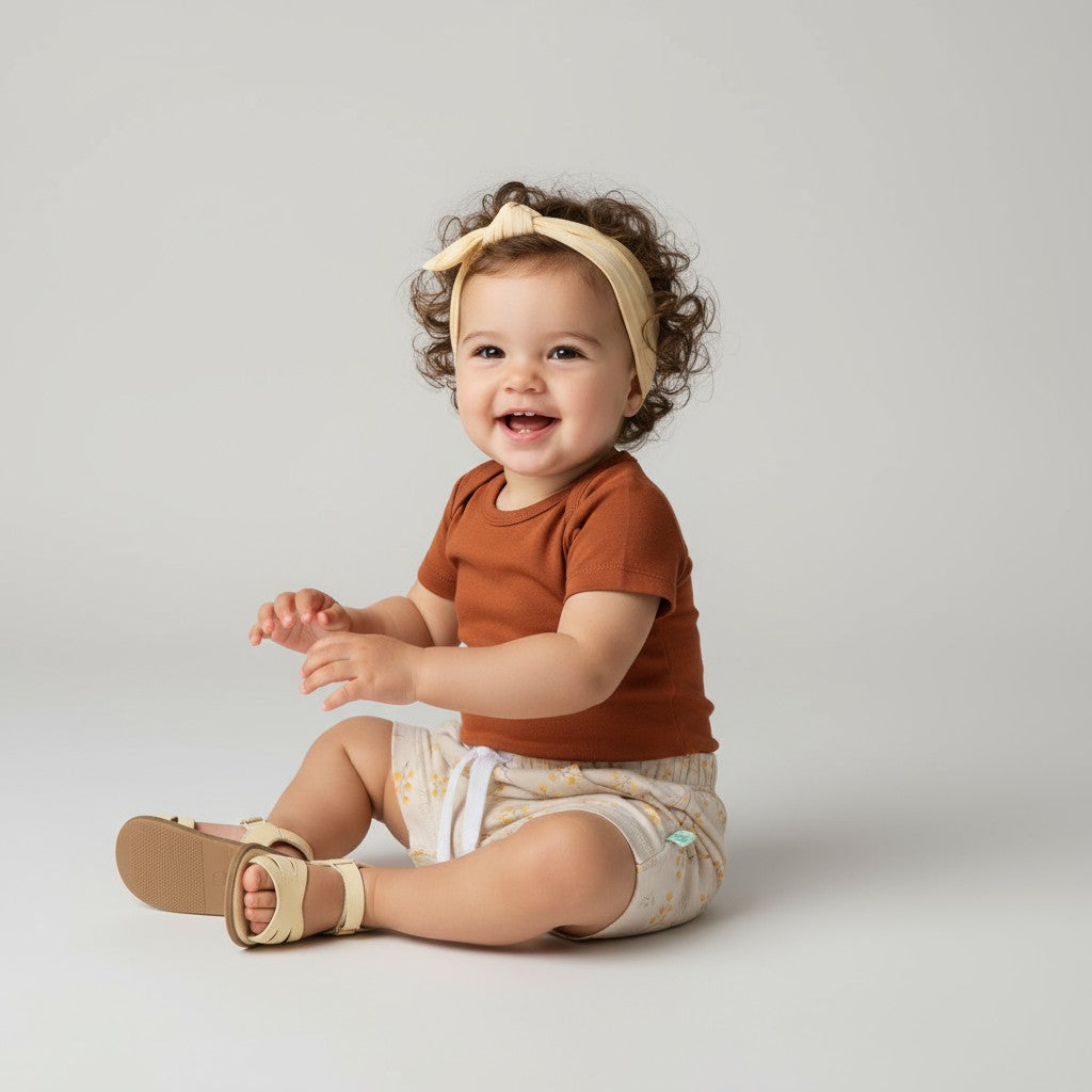 Body Manga Curta Marrom