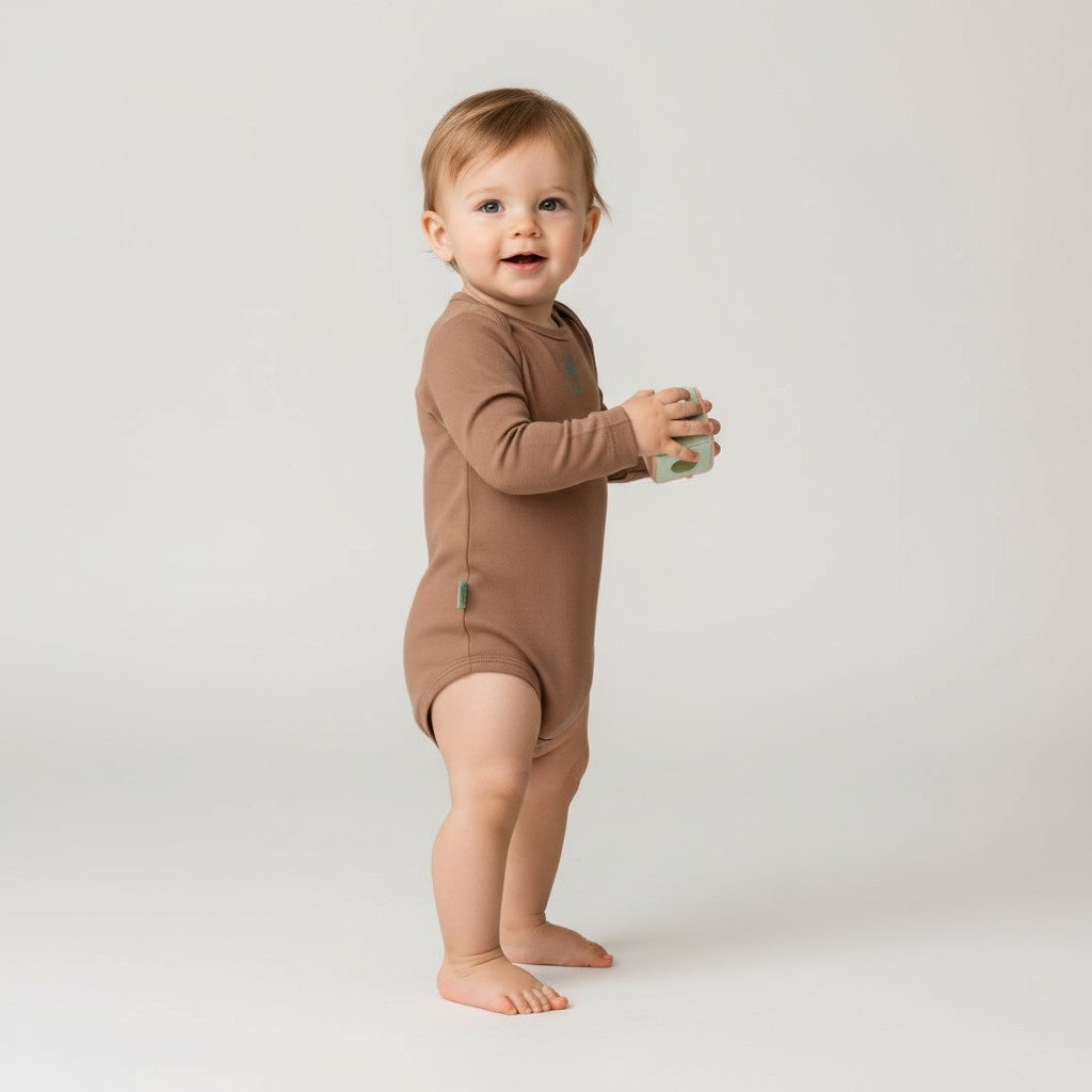 Body Manga Longa Canela