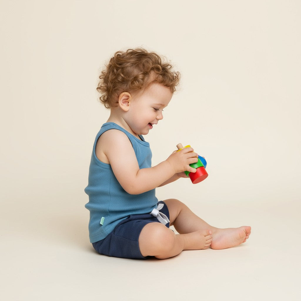 Regata Canelada Azul