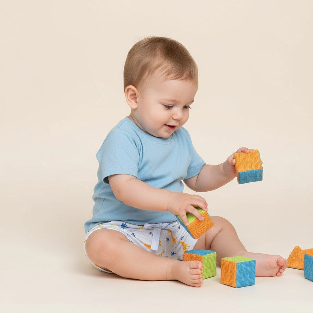 Camiseta Manga Curta Lisa Azul