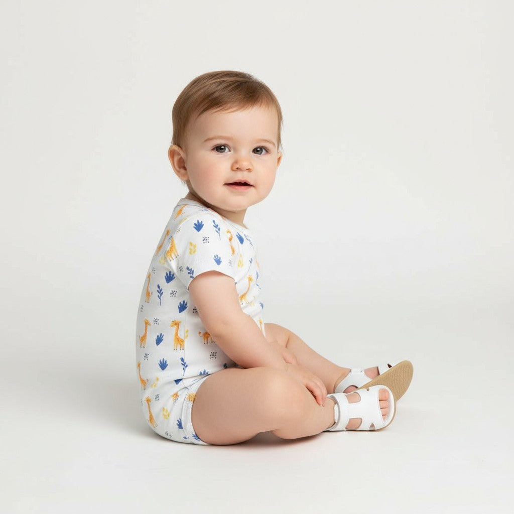 Body Manga Curta Girafa