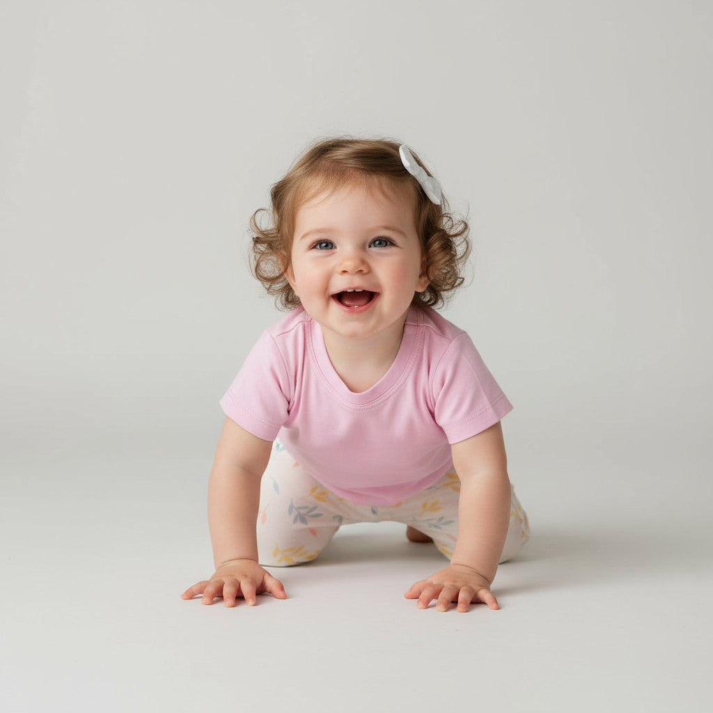 Camiseta Manga Curta Lisa Rosa