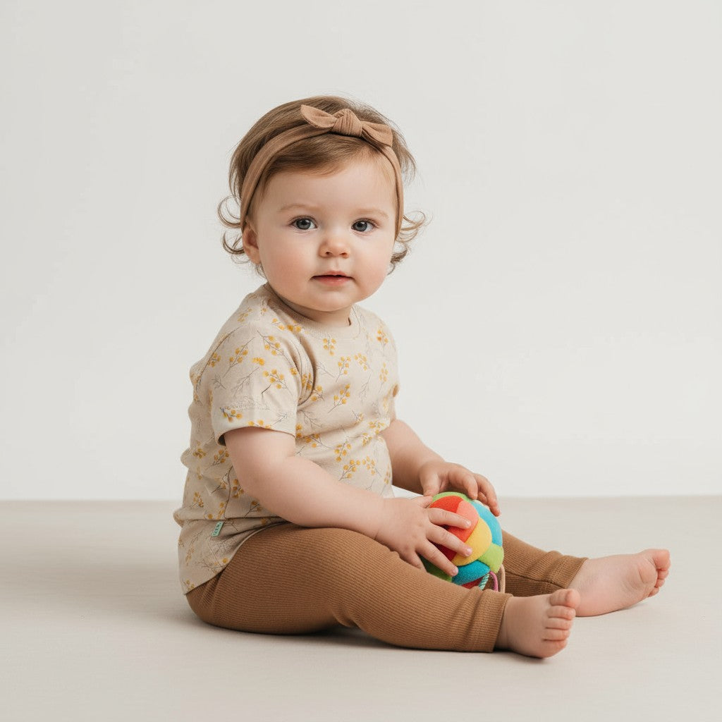 Calça Canelada Avelã